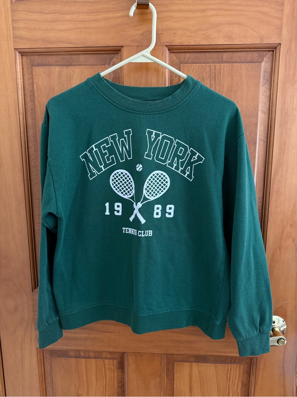 TARGET - Forest Green "New York 1989 Tennis Club" Pullover Sweatshirt